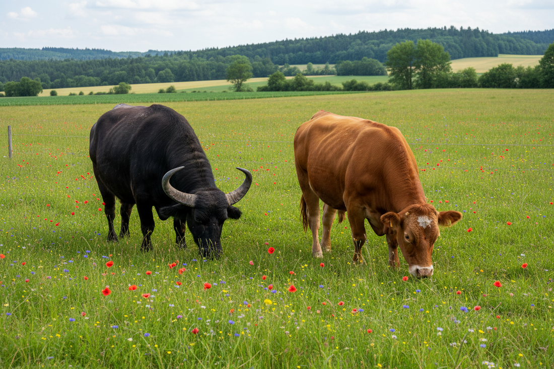 Wasserbüffel vs. Rind - Welches Fleisch hat mehr Protein und weniger Fett?