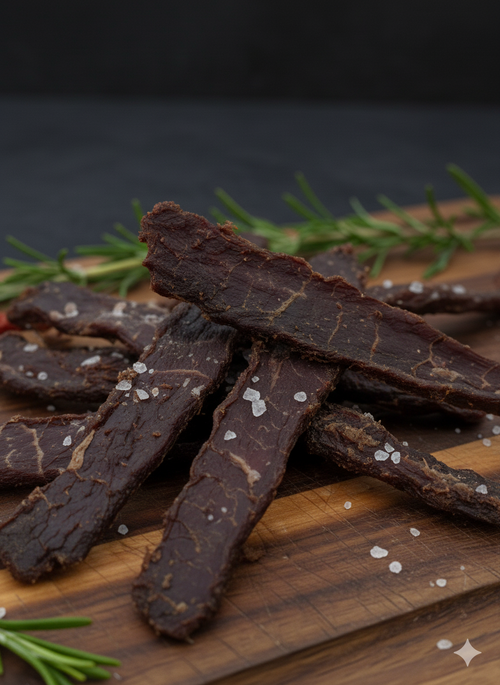 Buffalo Jerky aus Bio-Wasserbüffelfleisch