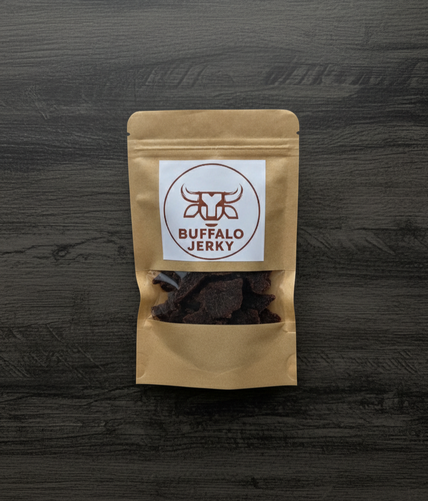 Buffalo Jerky aus Bio-Wasserbüffelfleisch